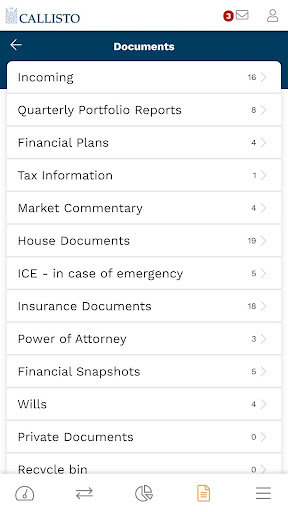 Callisto App Screen 3