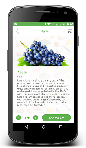 Grocery Template Screen 2