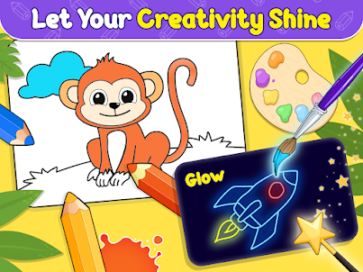 Coloring games for kids: 2-5 y