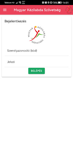 Android application Magyar Kézlabda Szövetség screenshort