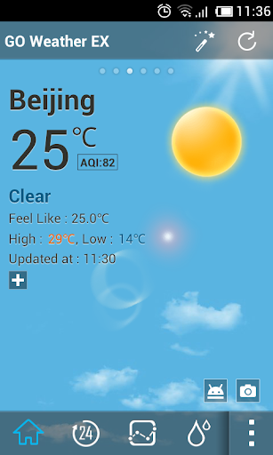 Default Dynamic1.0 GOWeatherEX Screenshot 1 - AppWisp.com
