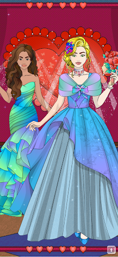 Wedding Coloring Dress Up Game Screen 3