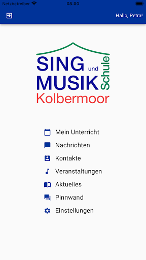 Android application Musikschule Kolbermoor screenshort