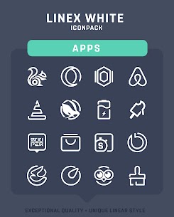 LineX White Icon Pack 6.1 Apk 5