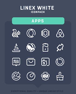 LineX White Icon Pack APK (وصله‌شده/نسخه کامل) 5