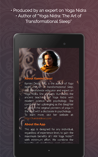 Screenshot of IAM Yoga Nidra™