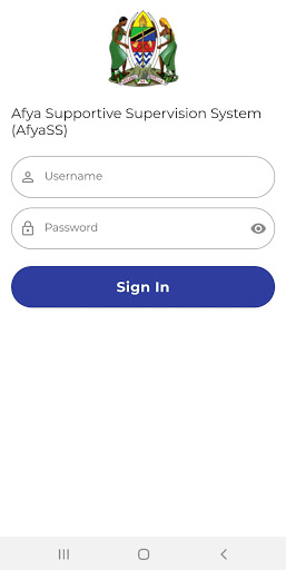 Android application AfyaSS screenshort
