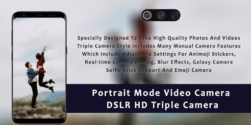 Android application Portrait Mode Video Camera screenshort