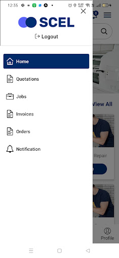 SCEL Customer App Screen 2
