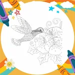 Cover Image of Tải xuống Coloring: Hummingbird Mandala  APK