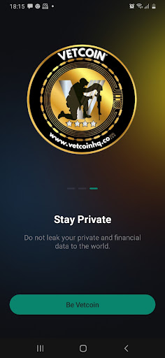 Android application VetCoin Wallet screenshort