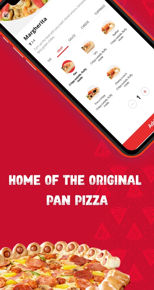 Android application Pizza Hut Qatar screenshot