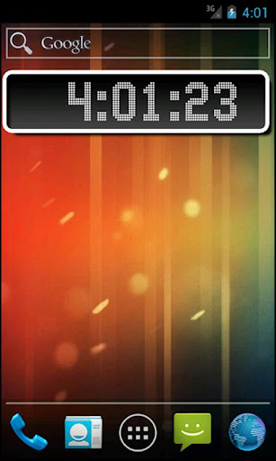 Android application Stadium Clock Widget screenshort