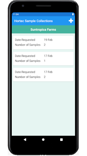 Android application Hortec Logistics App screenshort