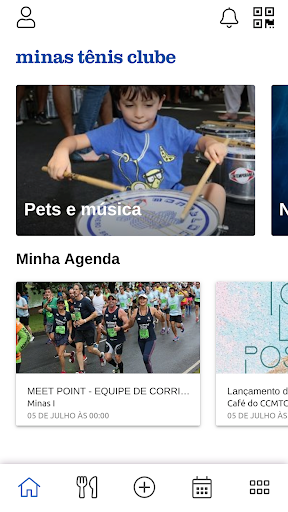 Android application Minas Tênis Clube screenshort