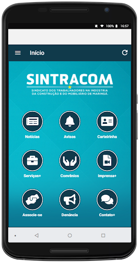 Android application SINTRACOM MARINGÁ screenshort