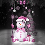 Cover Image of Скачать Pink Pastel Snowman- Wallpaper  APK