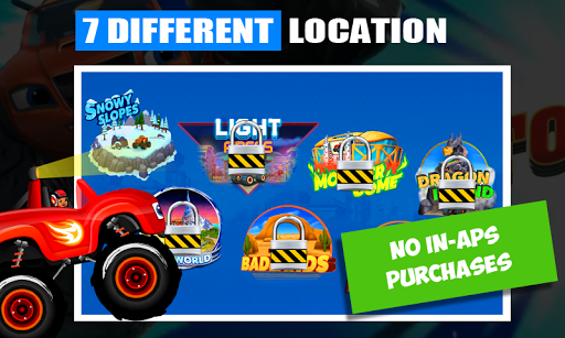 Blaze Power Tires Race Game Screen 2