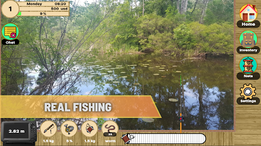 Android application Real Fishing screenshort