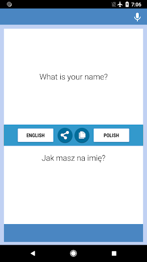 Android application English-Polish Translator screenshort