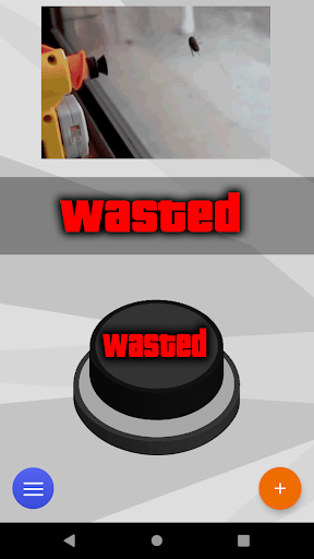 Android application Wasted Prank Meme Button screenshort