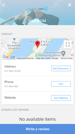 Android application Island OM screenshort