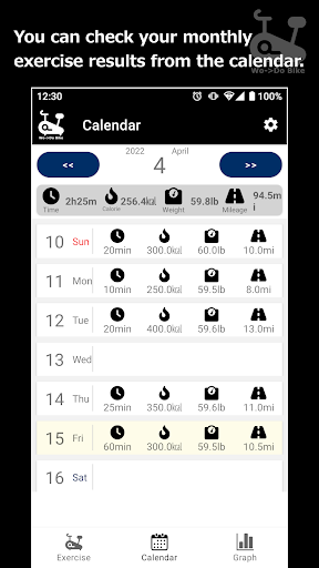 Wo->Do Bike：Exercise Bike WODs Screen 2