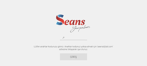 Android application Seans Mobil Kütüphane screenshort
