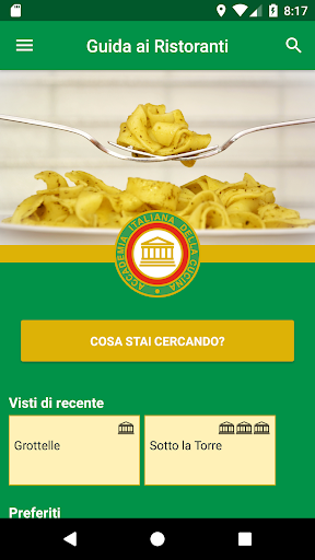 Android application Guida Ai Ristoranti Accademia screenshort