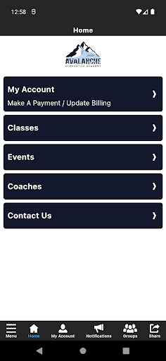 Avalanche Gymnastics Academy Screen 2