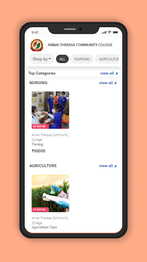 Android application Annai Therasa community screenshort