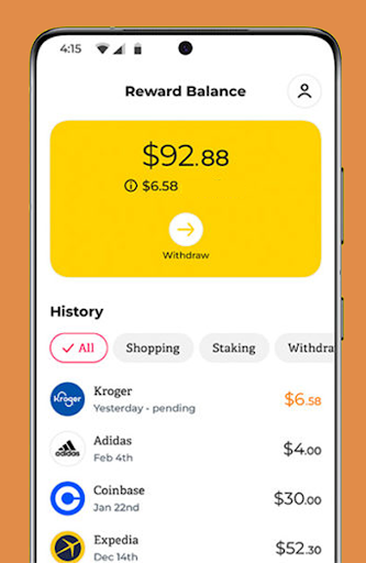Android application Grab Cash screenshort