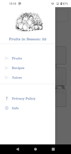 Info Fruits Guide Screen 2