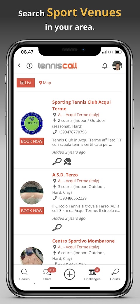 TennisCall | Sports Player Appのおすすめ画像3
