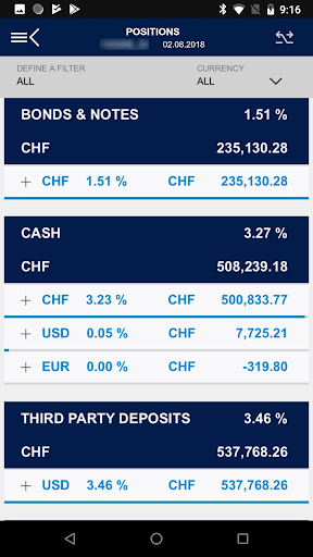 Deltec eBanking Screen 3