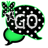 GO SMS THEME/GreenPolkaDot icon