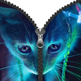 Cat Zipper Lock Screen Prank icon