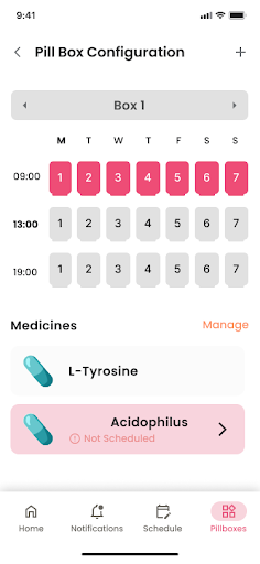 PillMeister: Manage Medication Screen 3