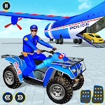 Cover Image of Download US Police ATV Quad Bike Plane Transport Game 1.2 APK
