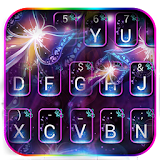 Neon Flaming Butterfly Keyboard Theme icon