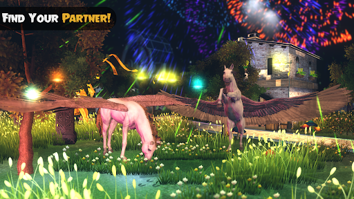 Android application Flying Unicorn: Horse Family screenshort