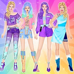 色, 洋服, & ファション: ドレスアップ ドール ゲーム Mod Apk