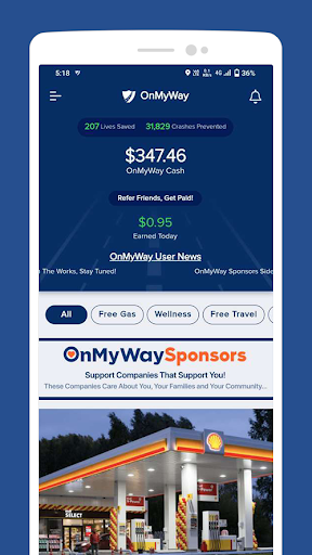 OnMyWay: Drive Safe, Get Paid! Screen 2