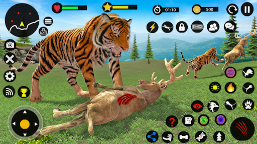 Android application Tiger Games: Tiger Sim Offline screenshort