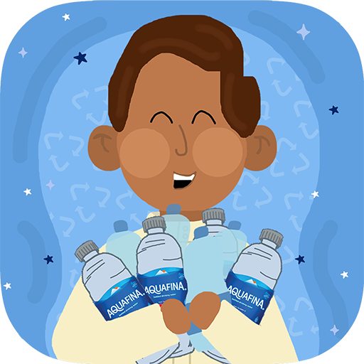 Adventure of a plastic bottle logo