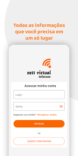 Android application NettVirtual Telecom screenshort