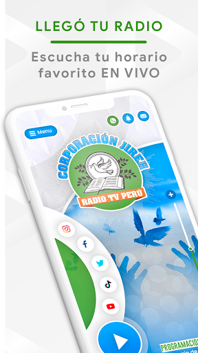 Android application Jireh Radio y Tv screenshort