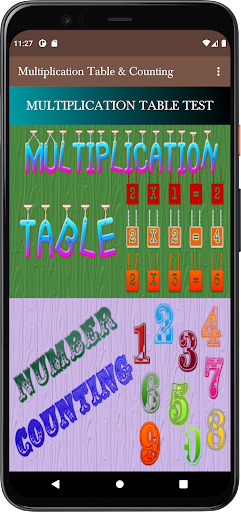 Android application Multiplication Table &Counting screenshort