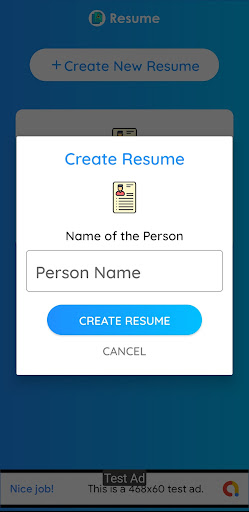 Resume Maker - ( CV Maker ) Screen 2