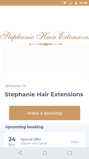 Android application Stephanie Hair Extensions screenshort